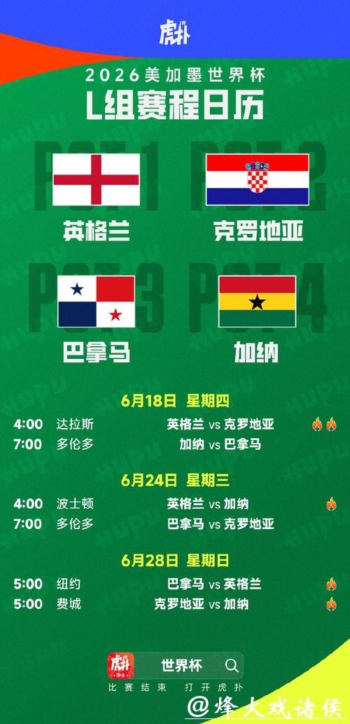 2026世界杯完整赛程表